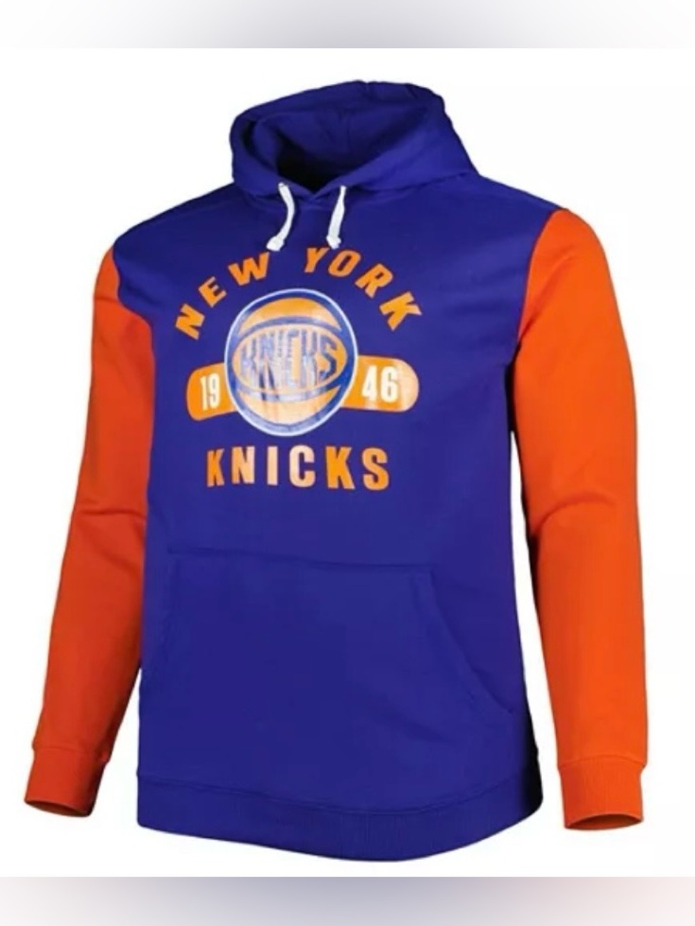 Fanatics Blue/Orange New York Knicks Big & Tall Bold Attack Hoodie Sz. 2X
